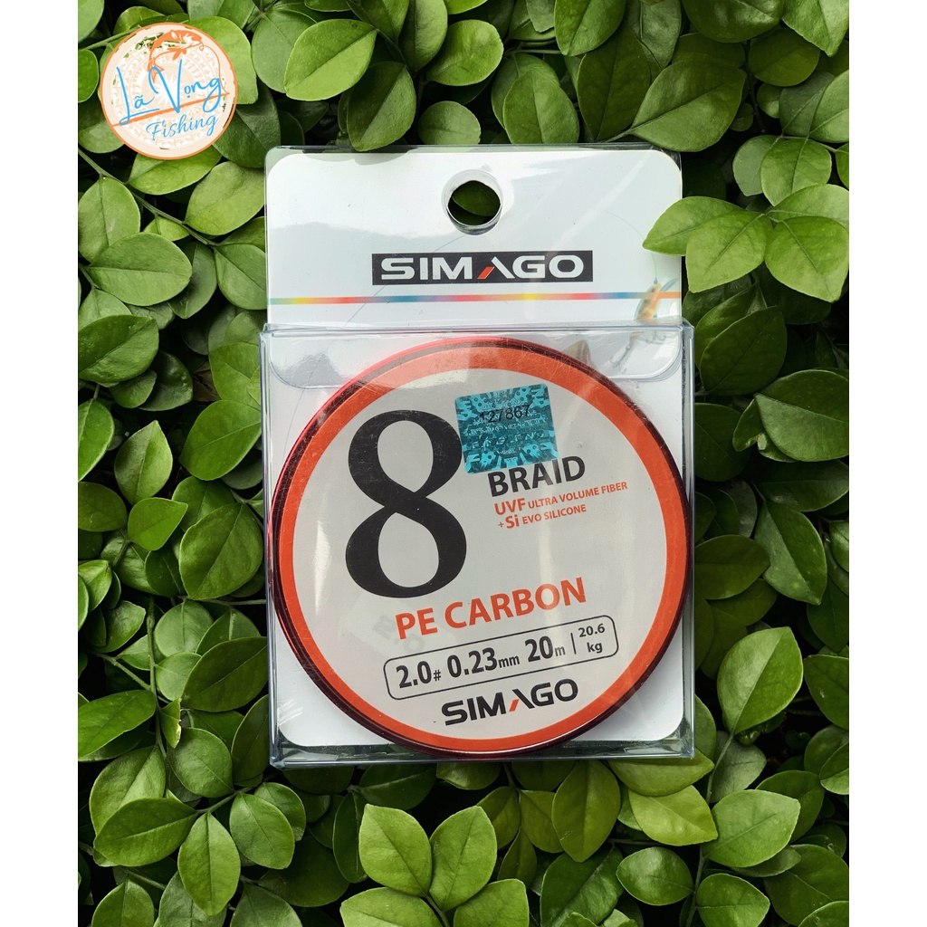 Dù Simago 8X PE Carbon siêu bền - Link câu cá - Thẻo câu cá