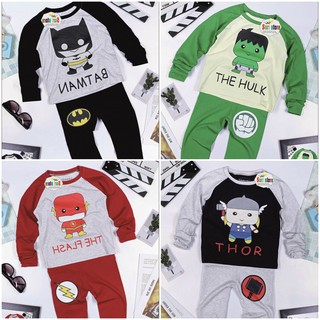 Bộ Thun dài tay hình ChiBi Siêu Nhân