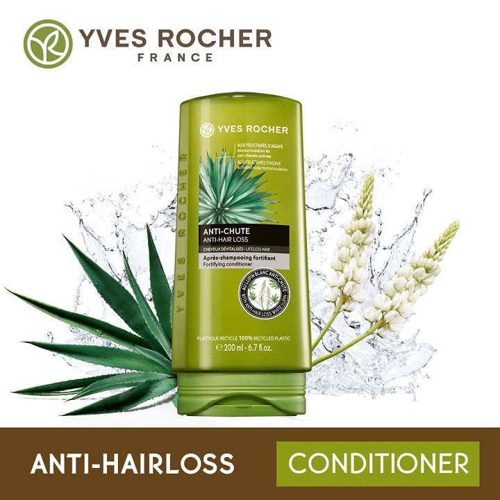 [CHÍNH HÃNG] Dầu Xả Giảm Rụng Tóc Yves Rocher AntiHairloss Fortifying Conditioner 200ml