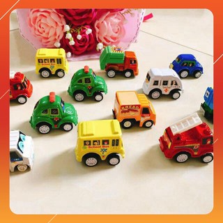 Set 6 Xe Ô tô Bánh Đà Dễ Thương Cho Bé