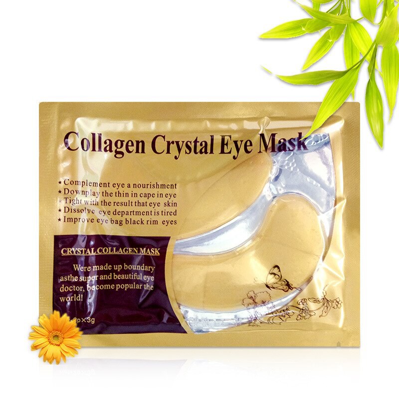 COMBO 5 CÁI MẶT NẠ MẮT THẠCH VÀNG COLLAGEN | Crystal Collagen Gold Powder Eye Mask