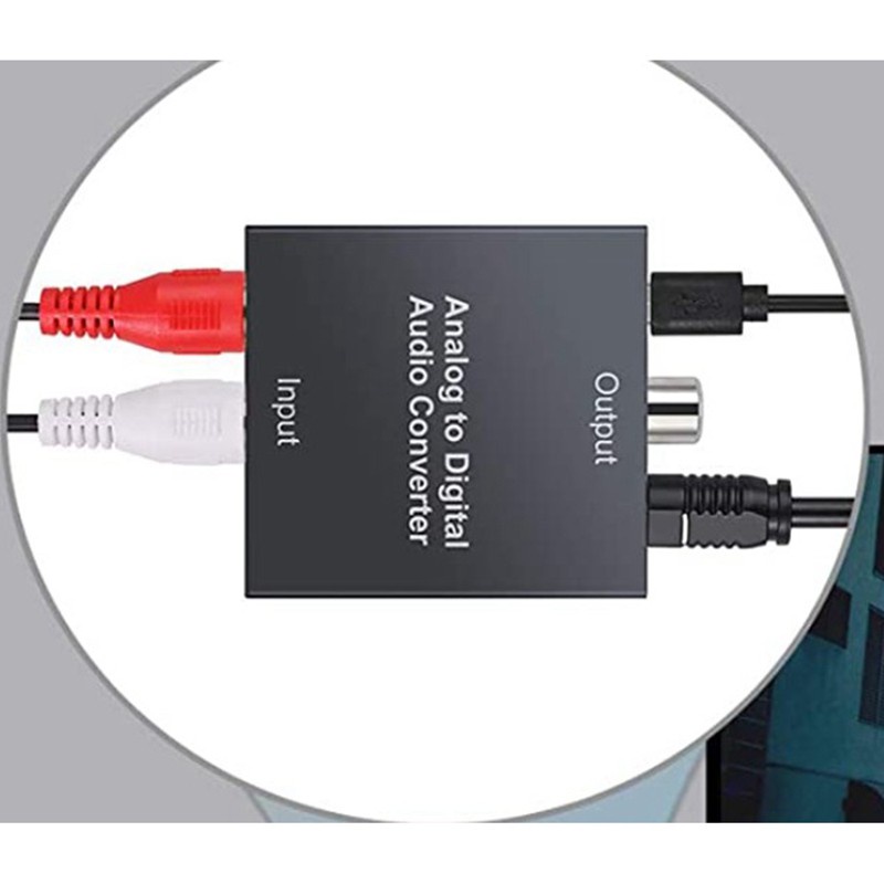 Bộ Chuyển Đổi Âm Thanh Analog Sang Digital R / L Rca 3.5mm Aux Toslink | BigBuy360 - bigbuy360.vn