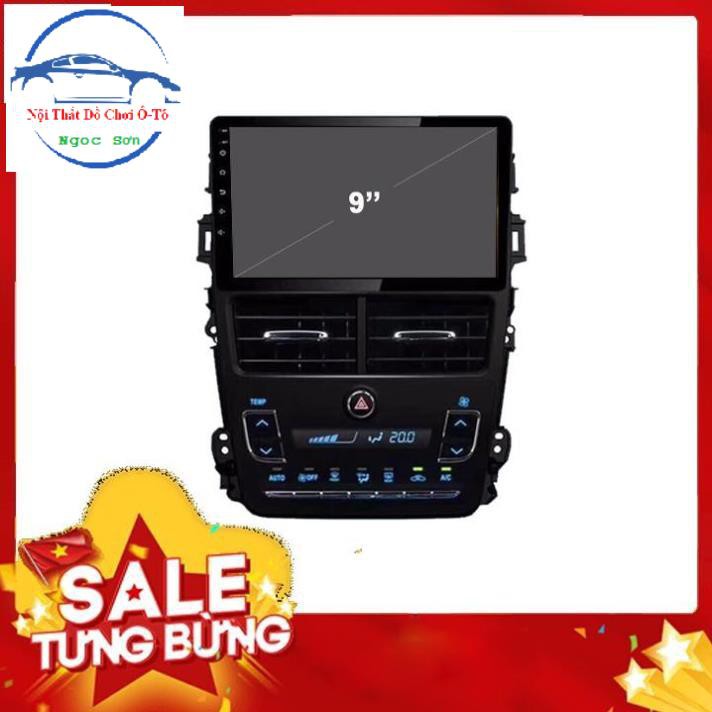 MẶT DƯỠNG LẮP DVD ANDROID CHO XE TOYOTA VIOS 2019 ĐH TỰ ĐỘNG 9INCH CÓ JACK NGUỒN ZIN