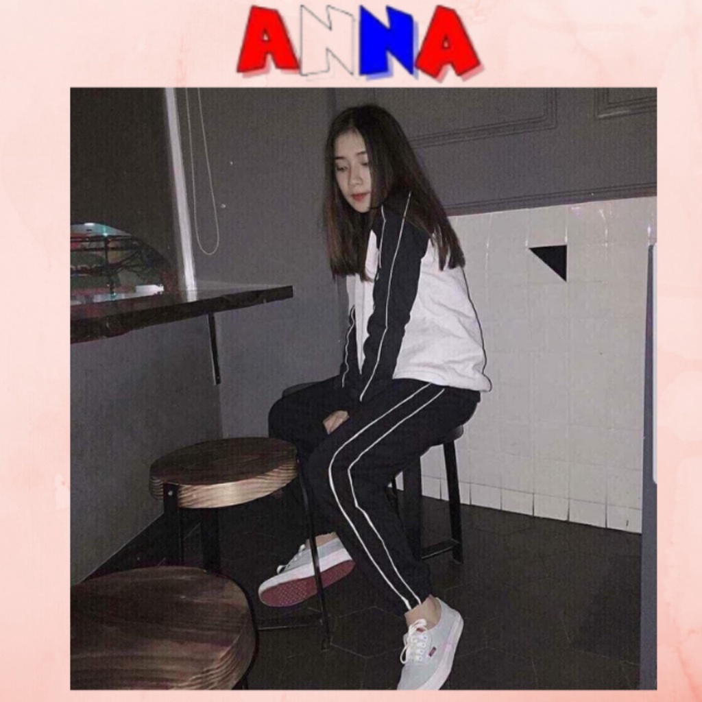 Quần thể thao 2 sọc trắng,quần jogger nam nữ,chất umi dày dặn ANNA FASHION