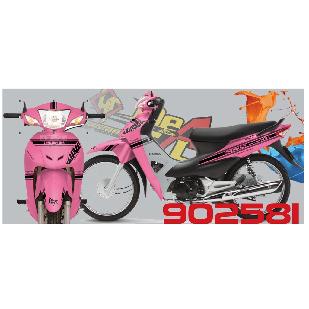 Tem rời Wave a 50 - 100 cc Đời 2006-2016 mẫu Dior mã 902581