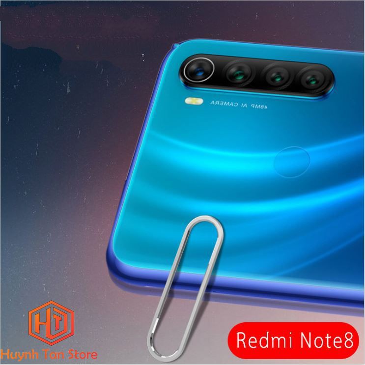 Combo Viền Nhôm + Cường lực camera Xiaomi Redmi Note 8 bảo vệ toàn diện