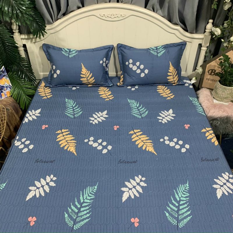 Ga gối cotton trần bông bo chun hàng loại 1- giá rẻ