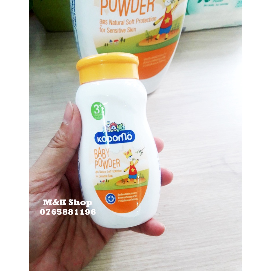 Phấn rôm trẻ em Kodomo Natural Soft ngăn côn trùng