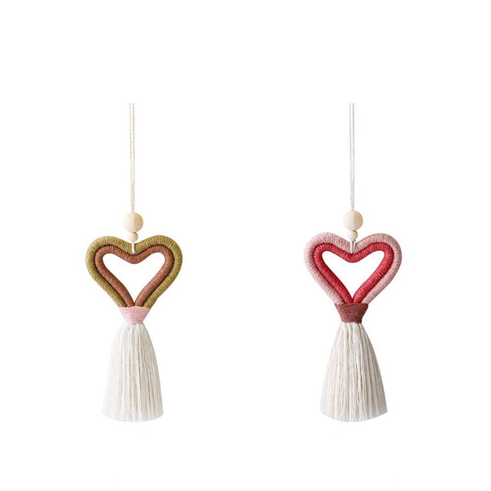 Chuỗi Hạt Gỗ Hình Trái Tim Dùng Để Trang Trí Nhà