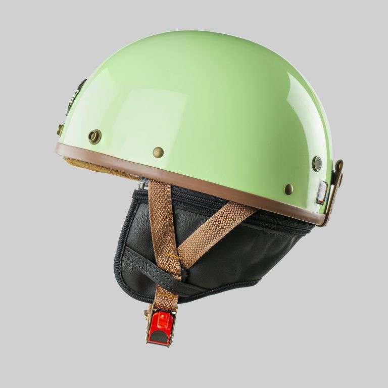Mũ bảo hiểm Napoli nửa đầu - Xanh Ngọc - [FREESHIP]