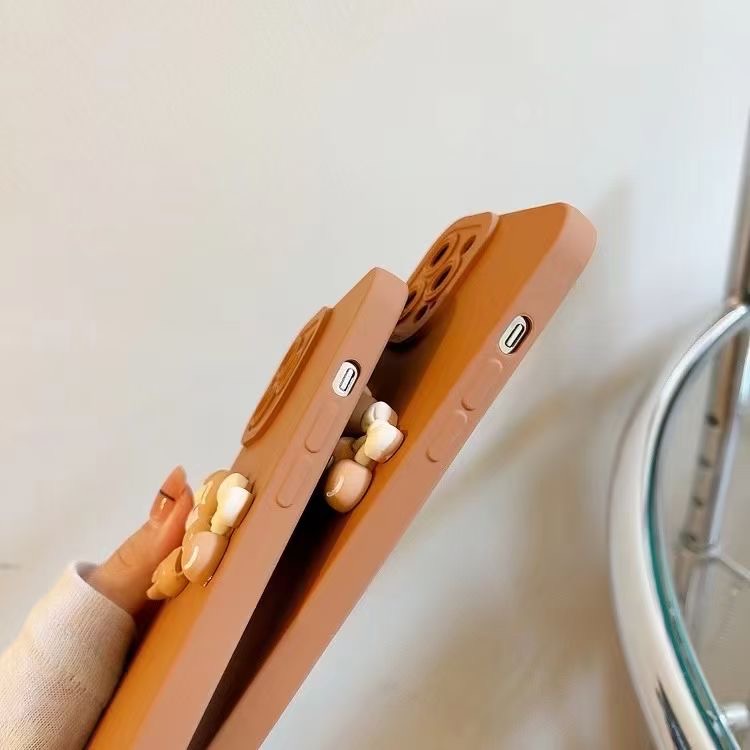 Ốp Điện Thoại Mềm Họa Tiết Gấu Cho Iphone 12 Pro Max 11 Pro Max Xs Max Xr X 7plus 13 pro max FOR IPHONE CASE