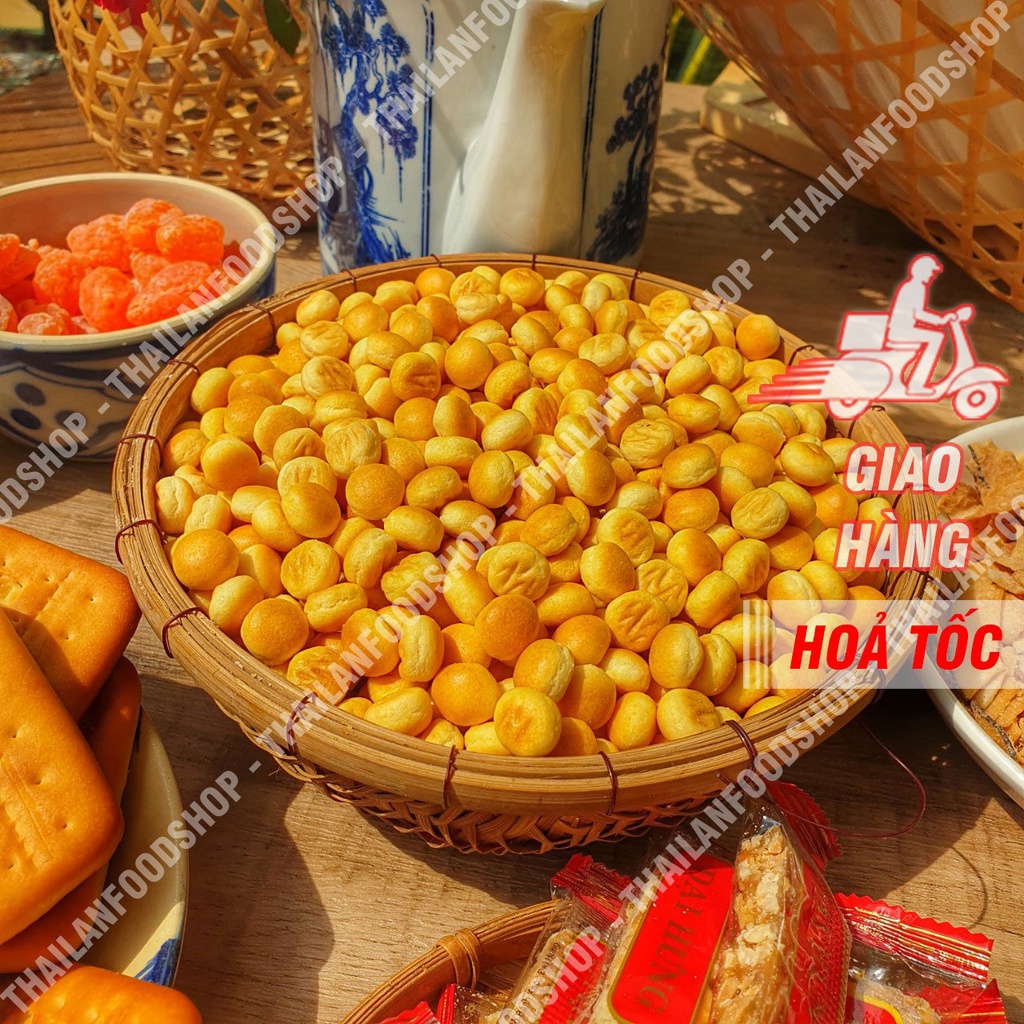 Bánh Hạt Ngọc (Bánh Nút - Bánh Quy Giòn) Lon 250Gram