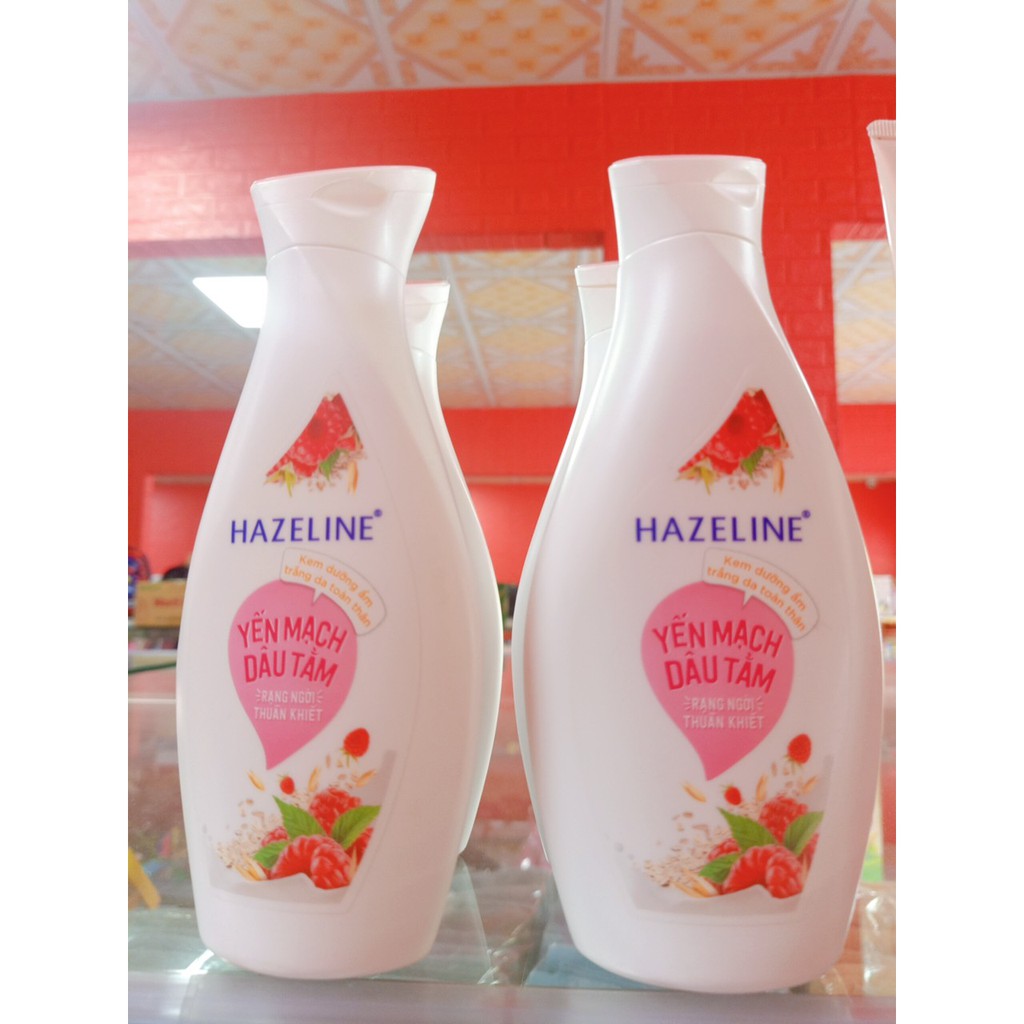 Hazeline sữa dưỡng thể yến mạch & dâu tằm 230ml (  chính hãng )