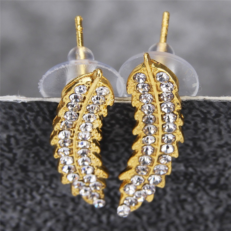 Ear Ring Studs Leaf Earrings Trendy  Women 1Pair Jewellery Fashion  Women's