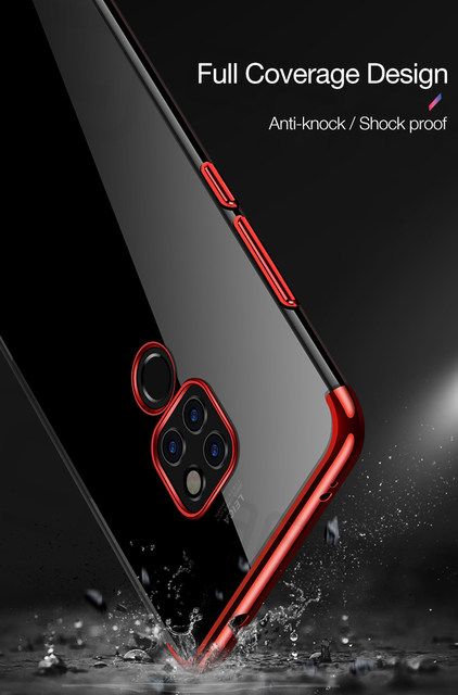 Ốp Huawei Mate 20 Pro dẻo viền màu 3 đoạn chống ố vàng ( bảo vệ camera)