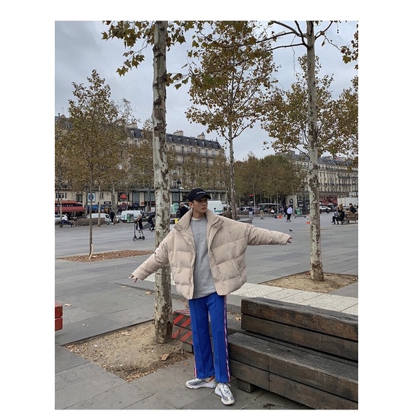 Áo khoác phao nhung dày dặn