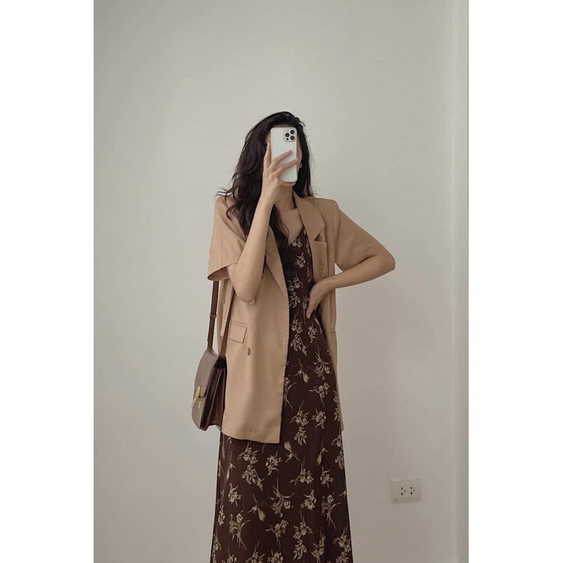 Áo khoác Blazer cộc tay 4 khuy