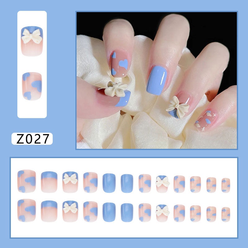 (Miễn Phí Có Sẵn) Móng Tay Giả Làm Từ Nhựa Pvc