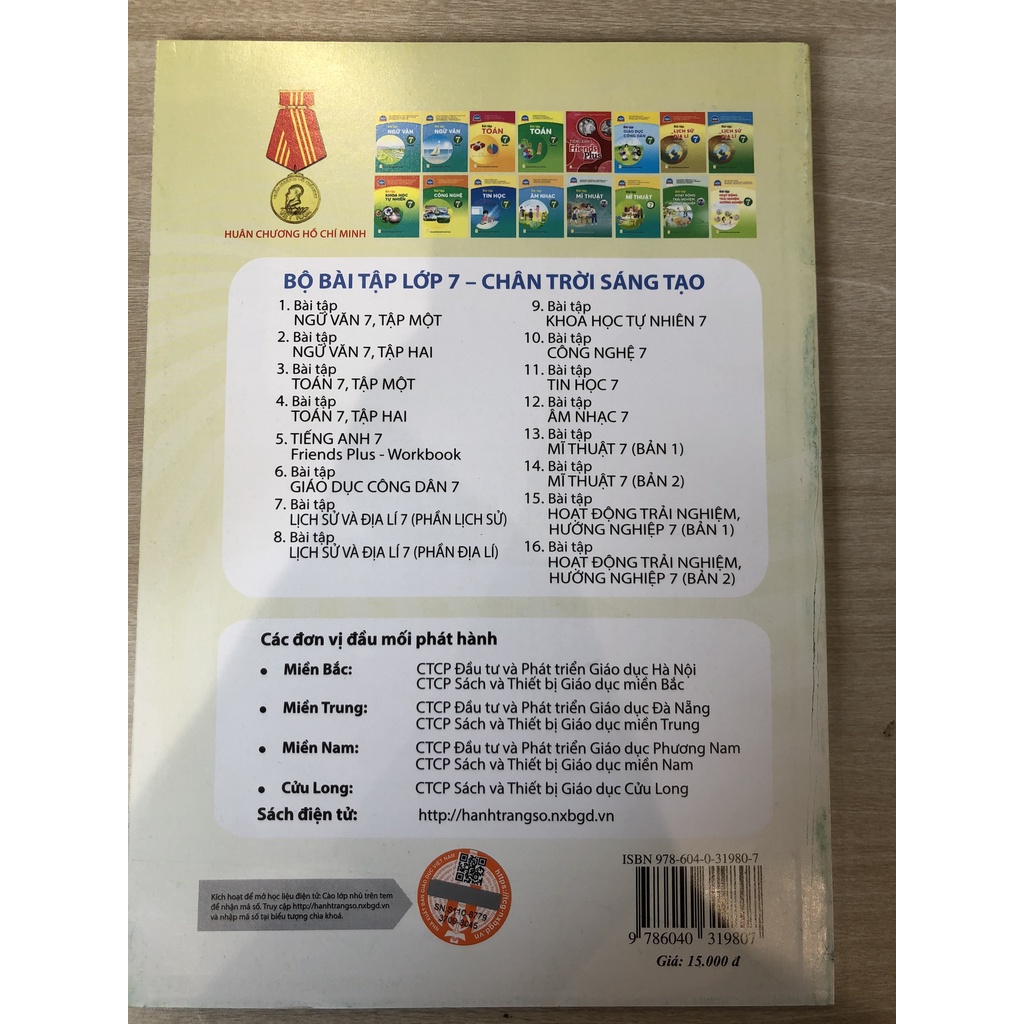 Sách - Bài tập Ngữ Văn lớp 7 Tập 1 - Chân trời