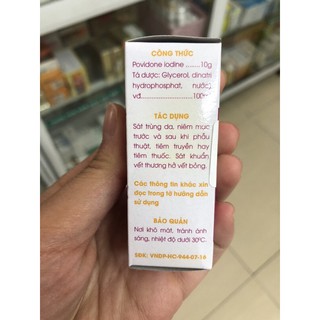 Dung dịch sát khuẩn POVIDINE 10%