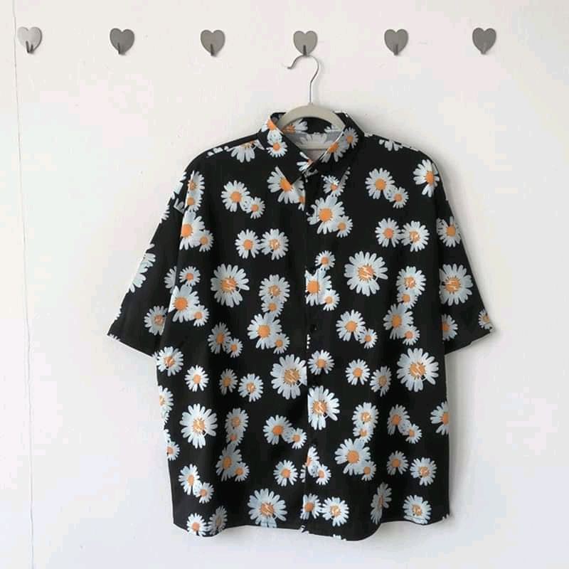 Áo sơ mi cộc tay họa tiết ( sơ mi ulzzang)
