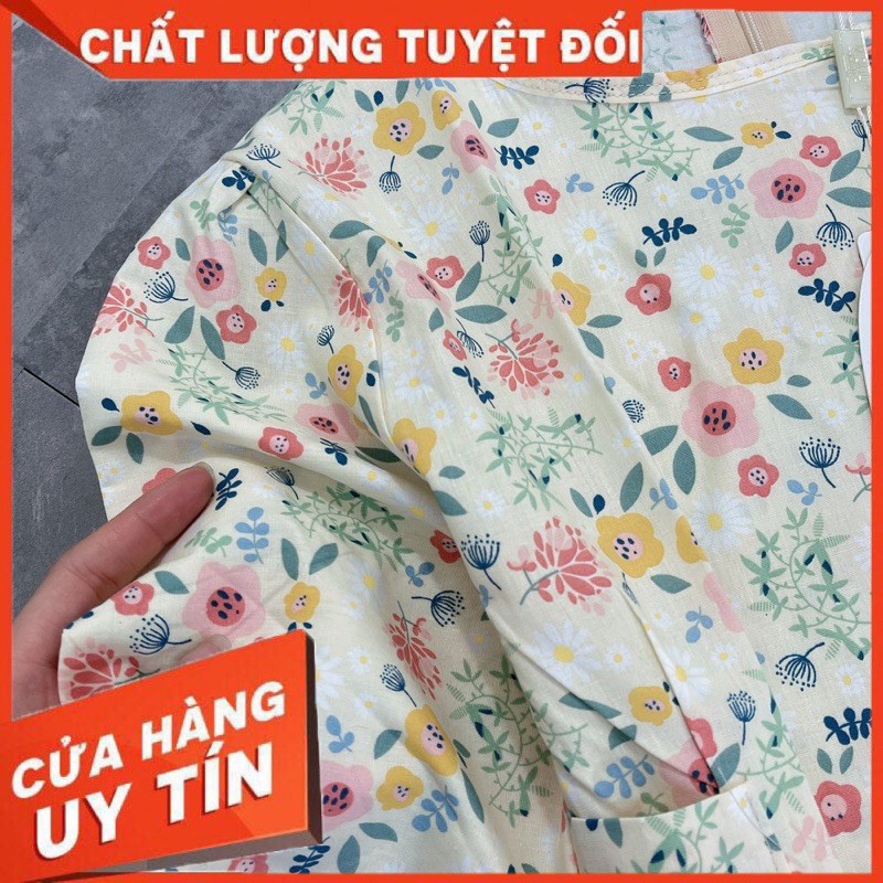 Váy Thô Hoa Nhí Thắt Eo Cực Xinh Về Hàng [ 𝐅𝐑𝐄𝐄 𝐒𝐇𝐈𝐏 ]  Chất Thô Lụa QC Mềm Đẹp Lắm Lên Form Chuẩn Mẫu Hàng May Kỹ