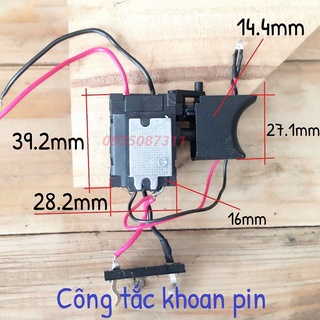 Công tắc máy khoan pin,cò máy khoan pin 21v - 12v shopplionn