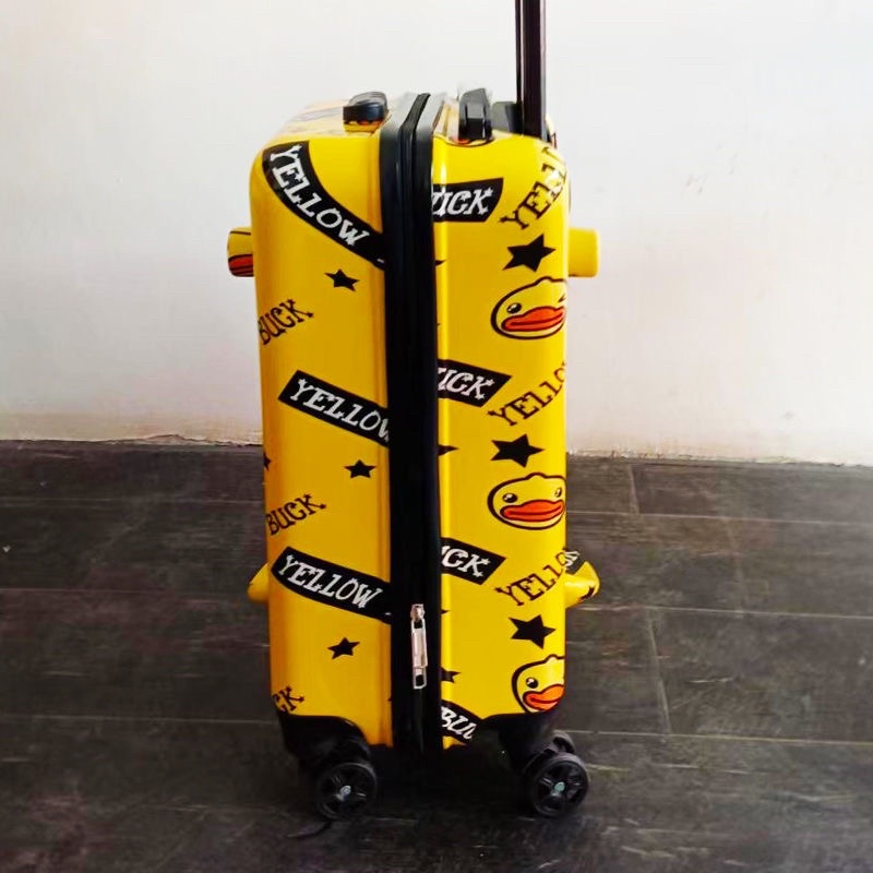 Yellow B.duck Hàng Có Sẵn Vỏ Bọc Vali Kéo Hình Chú Vịt Vàng 22 Inch Có Thể Ngồi Và Ngồi Xe Đạp Cho Trẻ Em