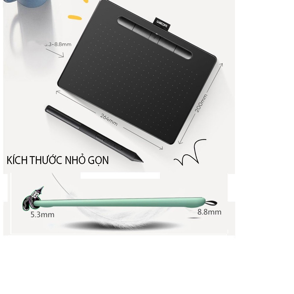 Bảng vẽ điện tử Wacom Intuos M Bluetooth CTL-6100WL - Bảng vẽ đồ họa Wacom 6100WL chính hãng