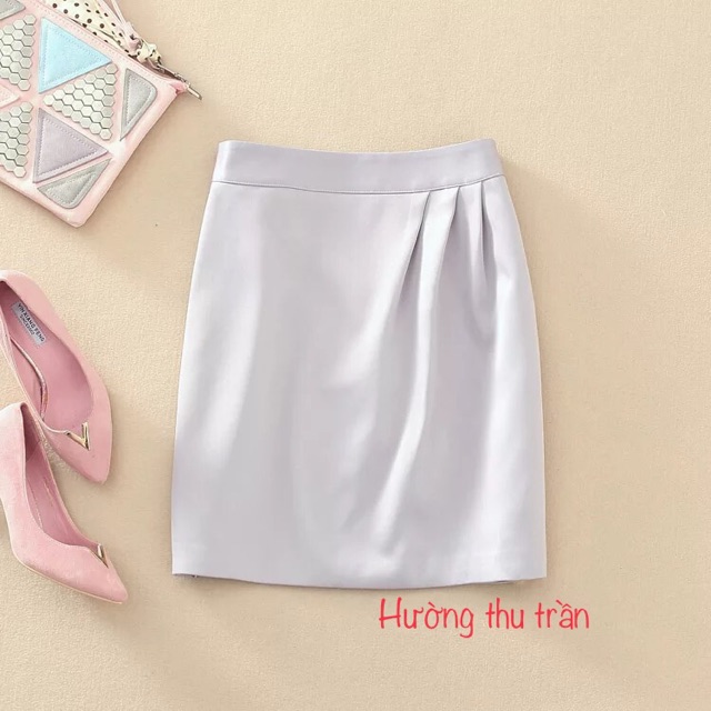 Chân váy chữ a công sở xếp li lệch | BigBuy360 - bigbuy360.vn