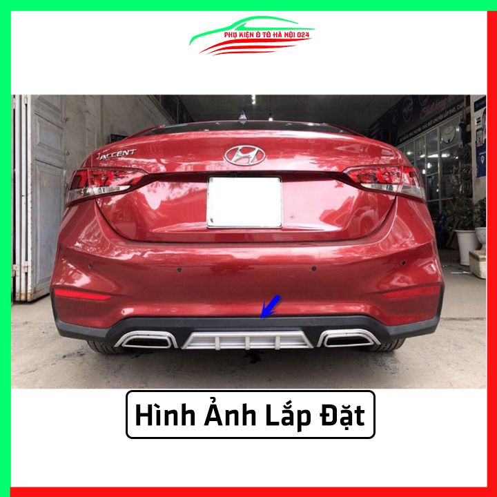 Lippo, líp chia pô ô tô Accent 2018-2020 mẫu vuông chuẩn form xe thể thao