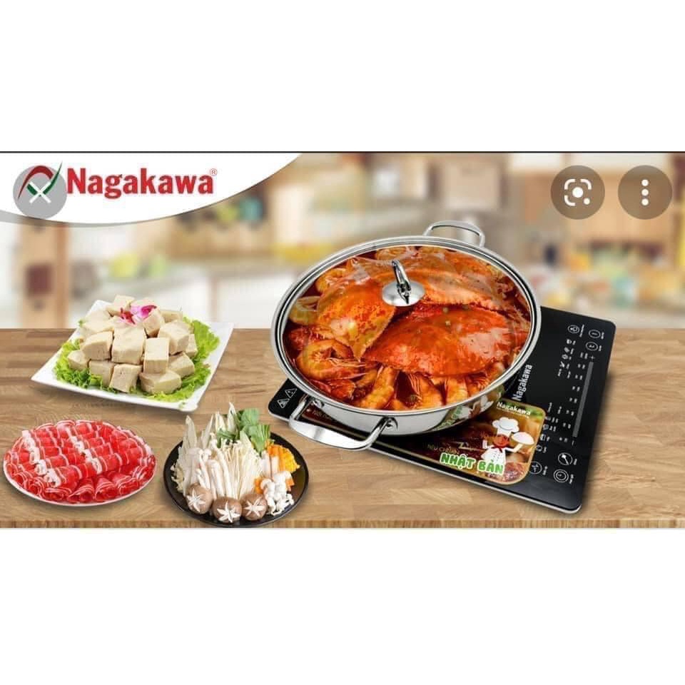 [FREESHIP] Bếp điện từ Nagakawa NAG0703 - Tặng kèm nồi lẩu -Hàng chính hãng