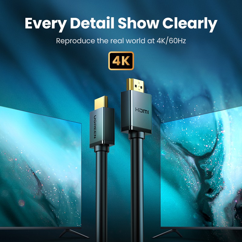 Dây cáp HDMI UGREEN 4K 2.0 tốc độ cao chất lượng tốt