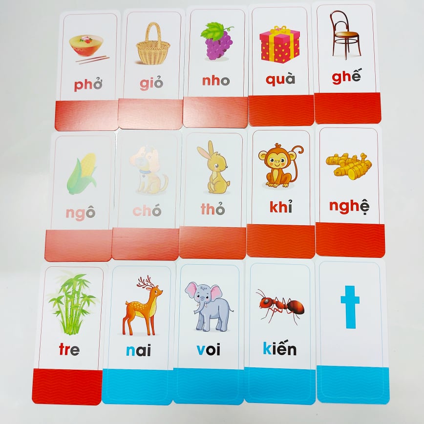 Thẻ Flashcard Thẻ Học Chữ Cái Và Chữ Ghép Tiếng Việt Cho Bé