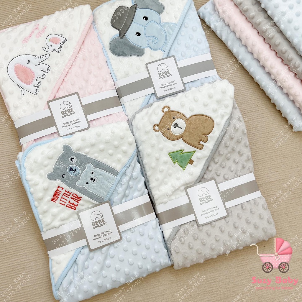 Ủ choàng nhung bebeconfort siêu mềm cho bé, Suzy baby