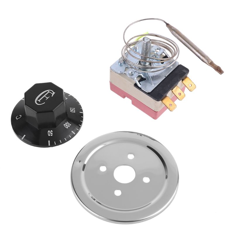 Nhiệt Kế Lò Nướng Chuyên Nghiệp AC 250V 16A 50-300 ° Bộ Điều Khiển Nhiệt Độ Bằng Nhựa Ba Chấu Chuyên Dụng