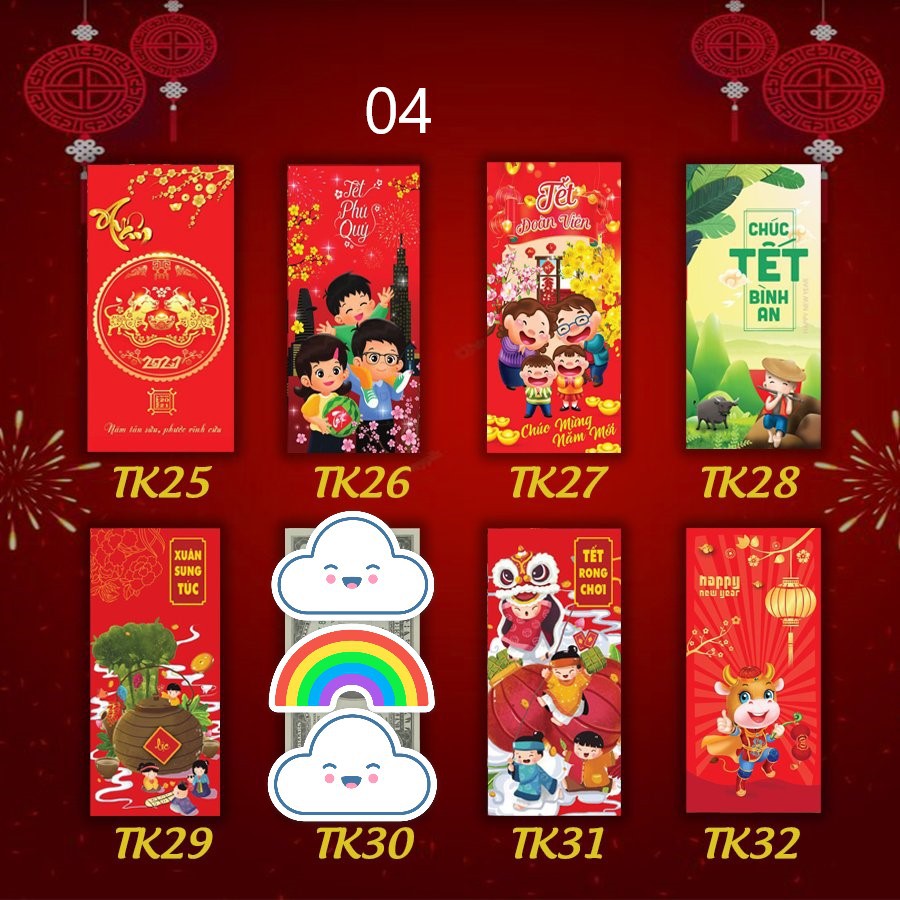 10 Bao lì xì tết 2022