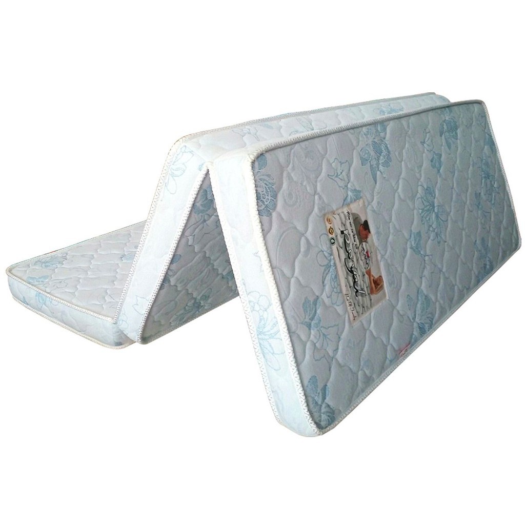 Nệm Mousse GẤP 3 Chần Gòn Cao Cấp + TẶNG Drap Thun Lạnh. KT: 180 x 200 x 10cm - STN