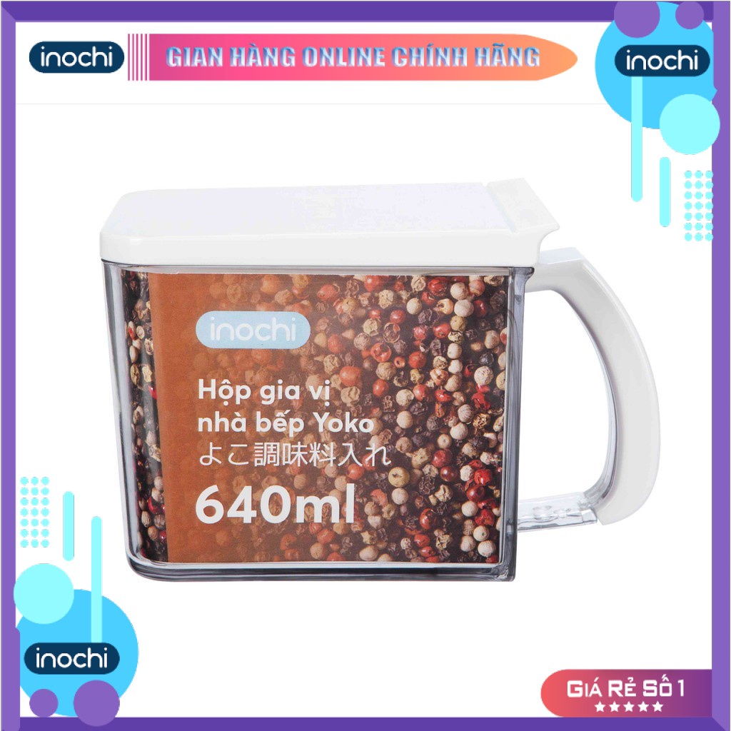 Hộp Gia Vị YoKo inochi,hũ đựng gia vị Nhật Bản Nhưa Cao Cấp Chắc Chắn Sang Trọng, Gọn Gàng, Kín, Dễ Lau Chùi