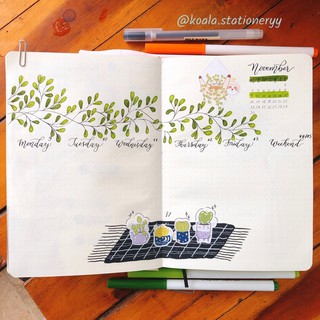 Bullet Journal Sticker - House plants - Trang trí sổ planner