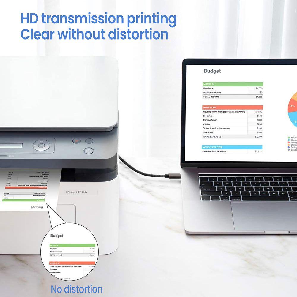 Cáp Máy In MAYSHOW|Máy Quét Laptop Tốc Độ Cao Cho Epson HP Brother