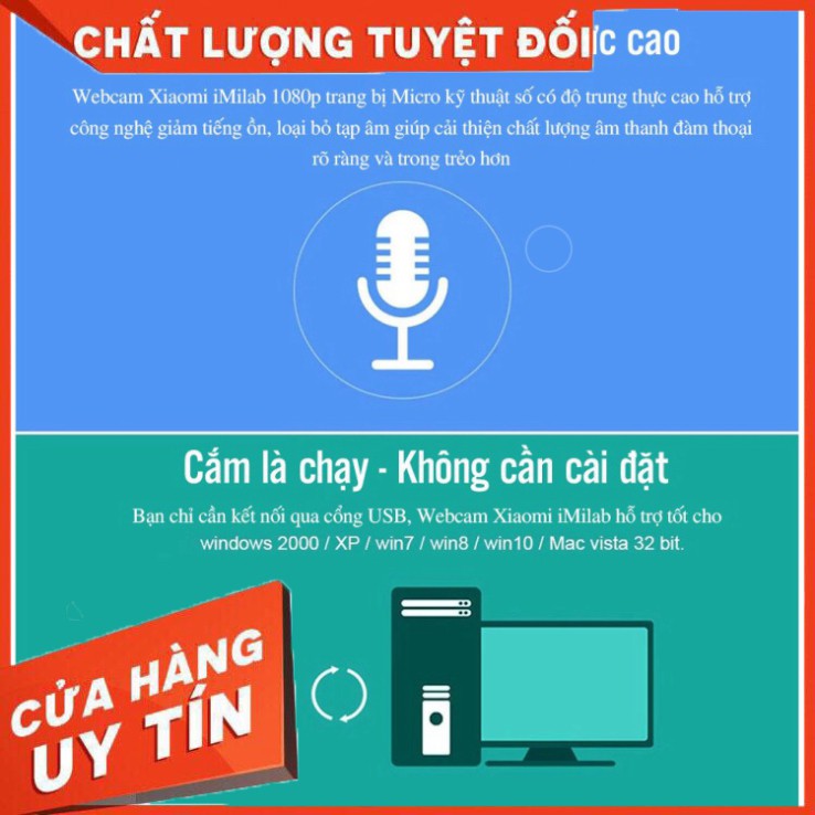 Webcam máy tính Xiaomi Imilab model CMSXJ22A | BigBuy360 - bigbuy360.vn