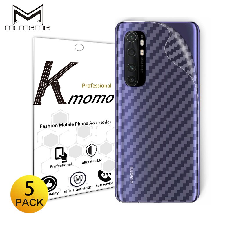 Miếng dán bằng sợi các bon bảo vệ mặt lưng cho Xiaomi Mi 14 13 Lite 13T 12T 12 12X Civi 11 Lite 11T 10T Note 10 9 8 SE A2 Lite Pro F1 Max 3 2