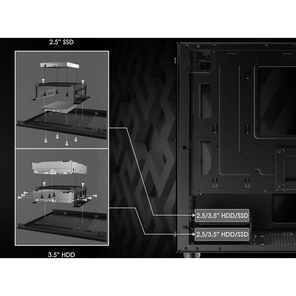 Vỏ Case XIGMATEK NYM 2F (TẶNG KÈM 2FAN RGB)