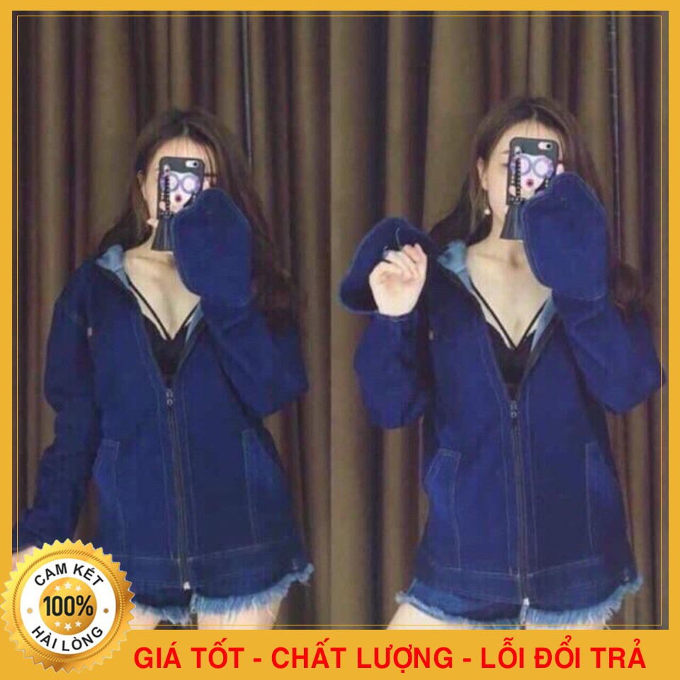 Áo Chống Nắng Bò Nữ  - Chất Liệu Jean Cao Cấp - Chống Tia UV - Làm Mát- Dày Dặn - Co Giãn Tốt - Chống Nắng Ưu Việt