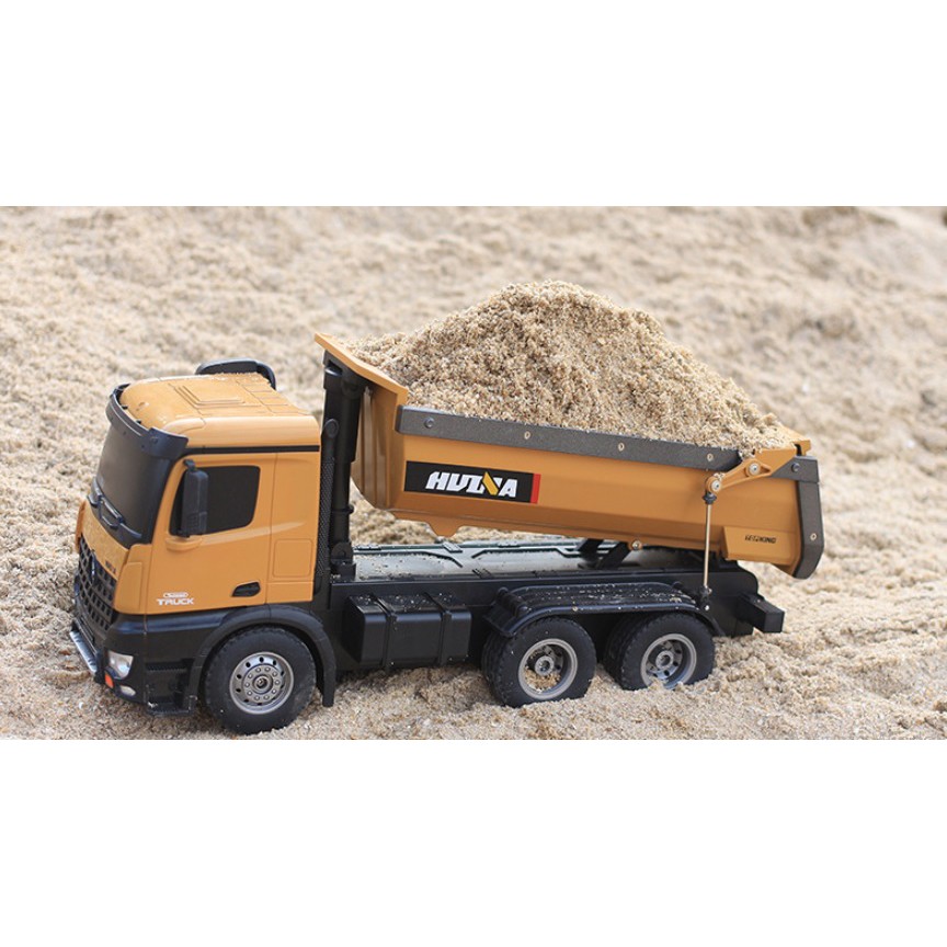 Xe tải ben Huina573 nhâng ben tới 5kg