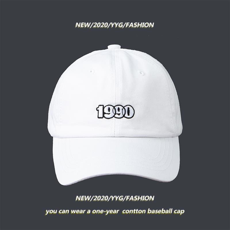 Mũ Lưỡi Trai Thêu Chữ 1990 Phong Cách Hàn Quốc