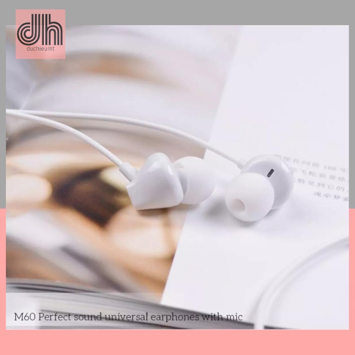 Tai nghe có dây jack 3.5mm cho điện thoại máy tính bảng Hoco M60