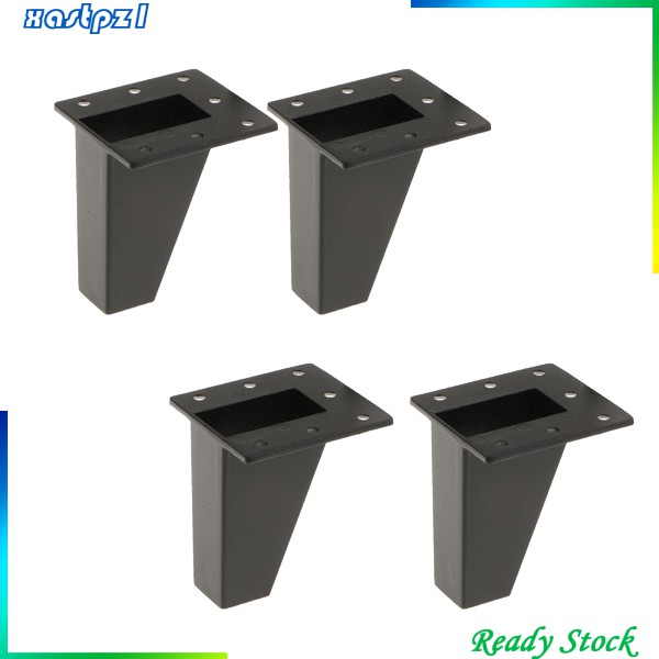 Set 4 Chân Ghế Sofa 10cm Màu Đen