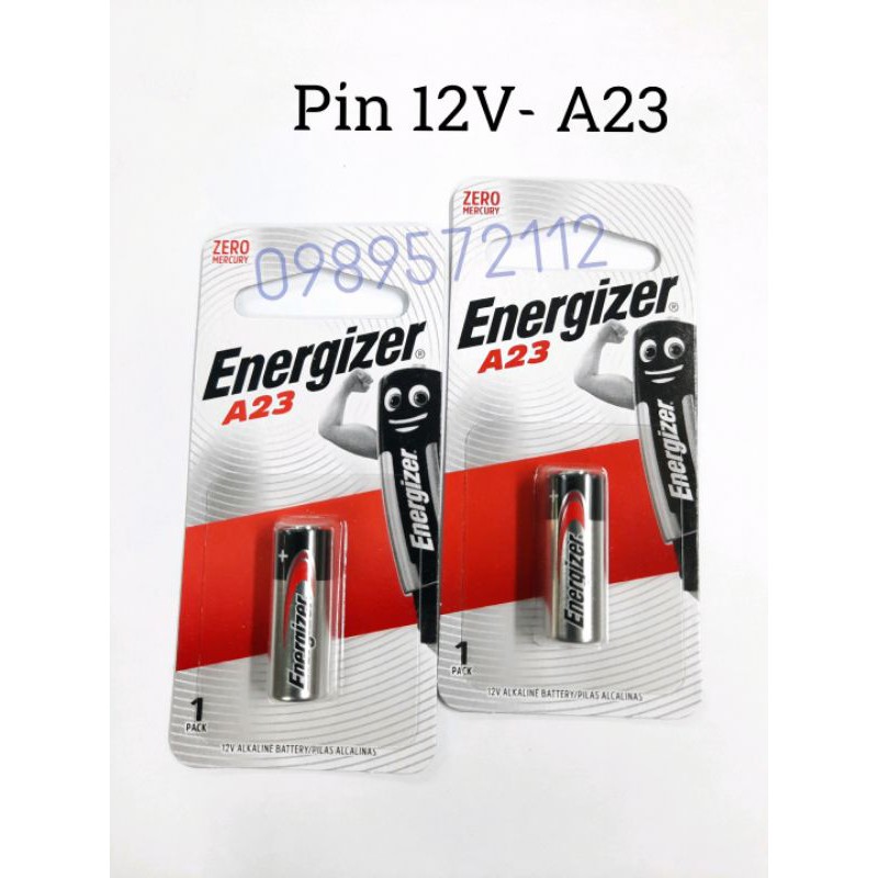 Pin điều khiển cửa cuốn 12v-A27,A23 energizer.